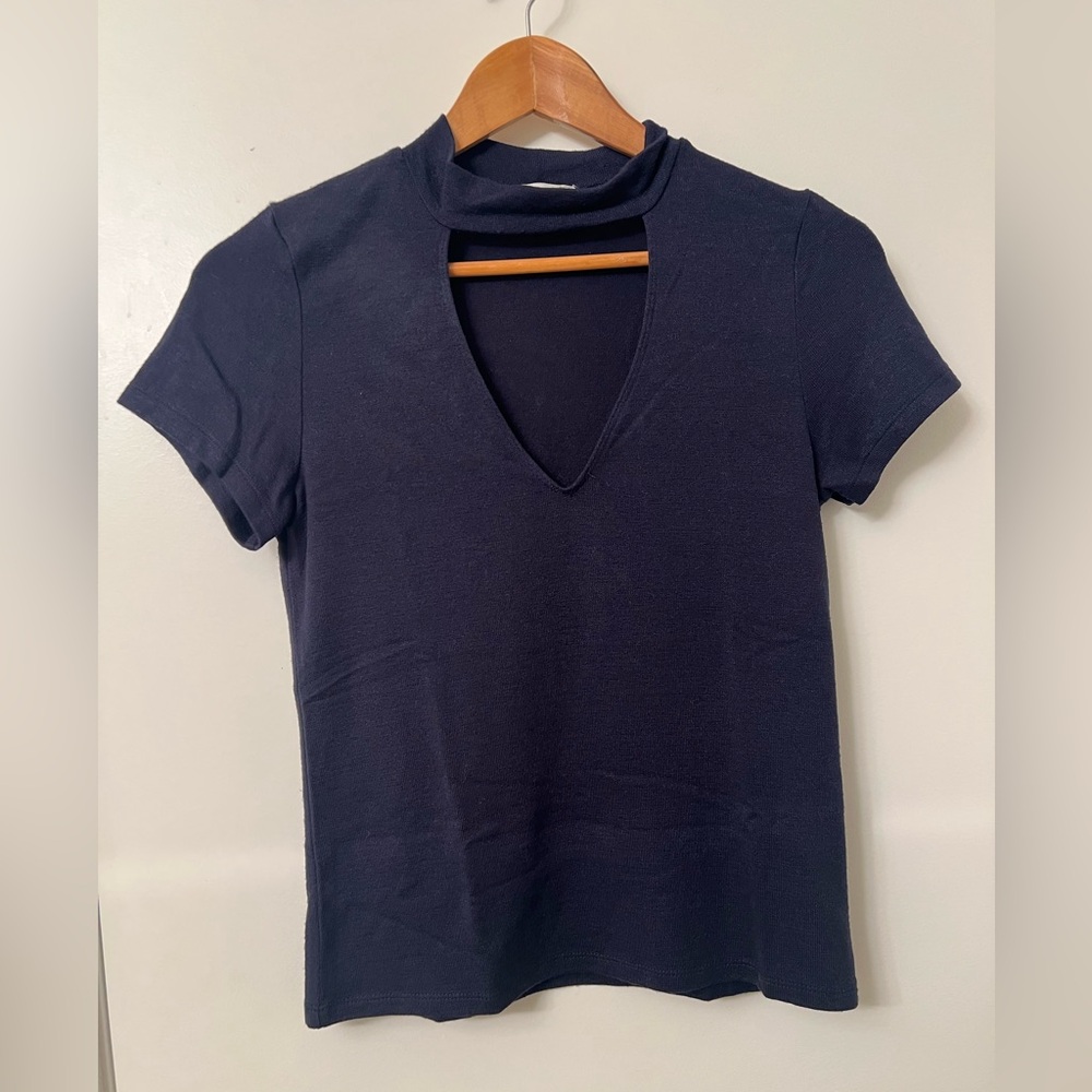Wilfred Free Cut-Out Choker Neck Top - Size Medium
